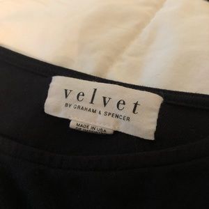 black open shoulder top